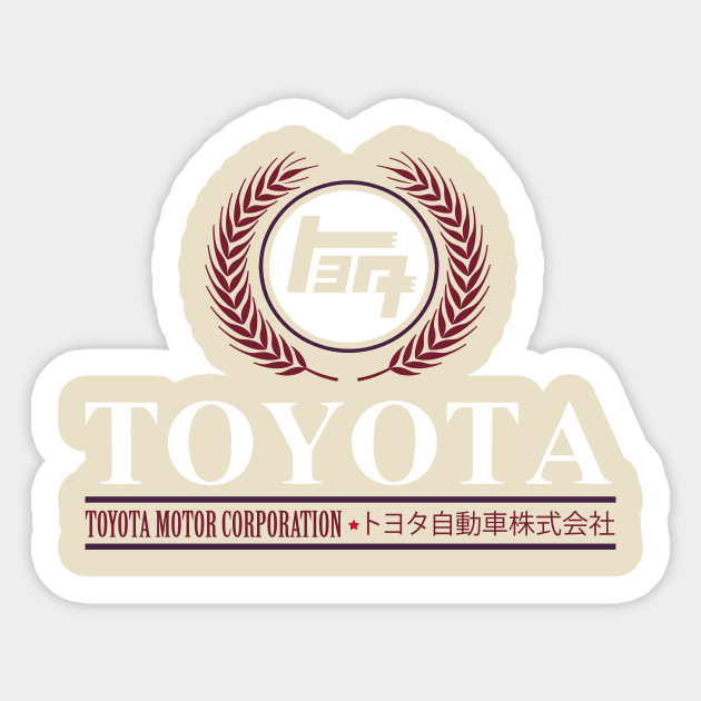 Toyota Vintage Classic Sticker by paterack